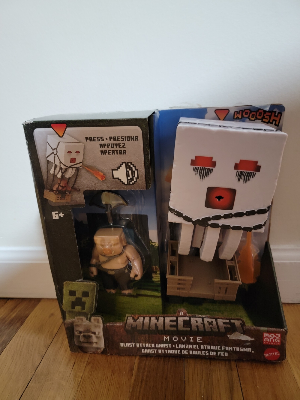 Minecraft Movie Blast Attack Ghost Playset - White, Brown